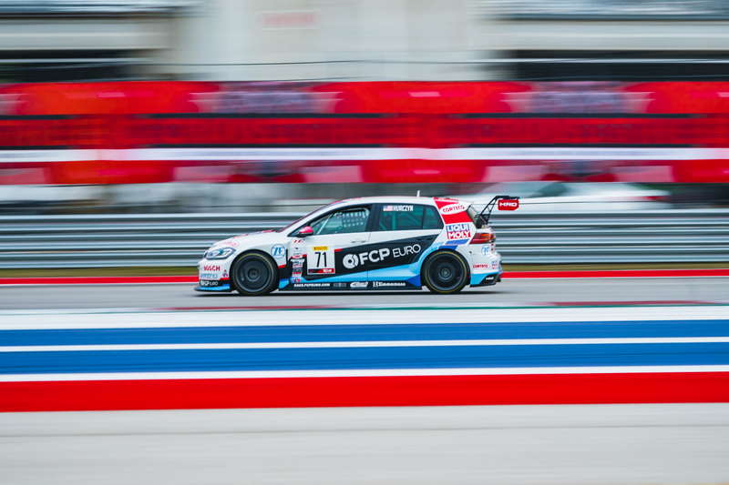 Michael Hurczyn (71) in his VW Golf GTI TCR came in second on Saturday, third on Sunday for FCP Euro.
